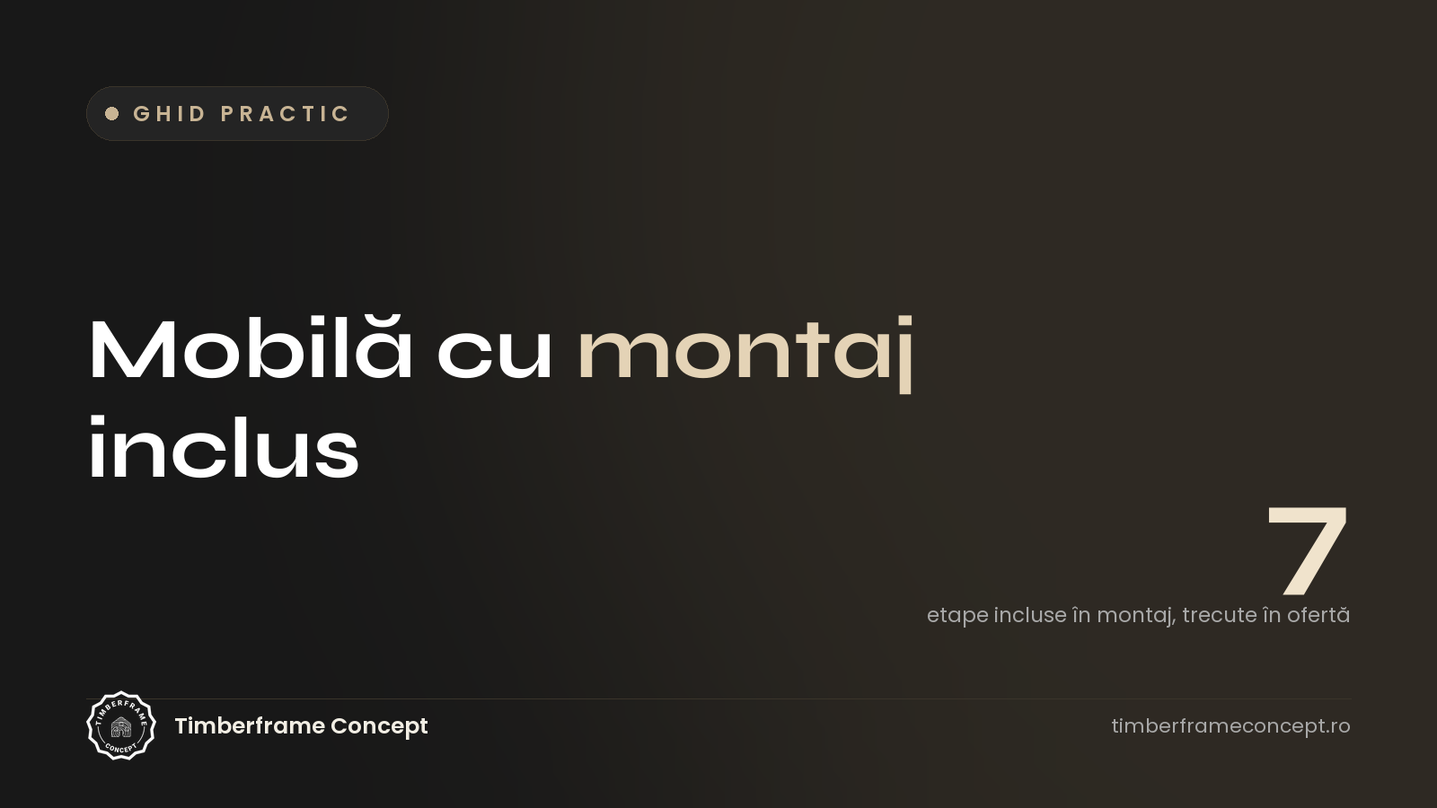 Mobilă cu montaj inclus: ce intră în preț și ce nu